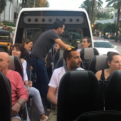panoramic bus tour of miami at night