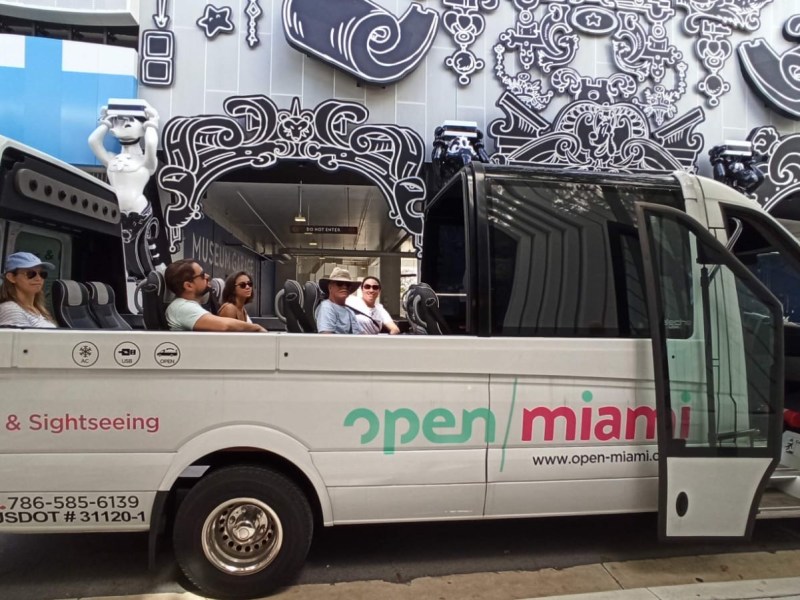 a truck is parked on the side of a building