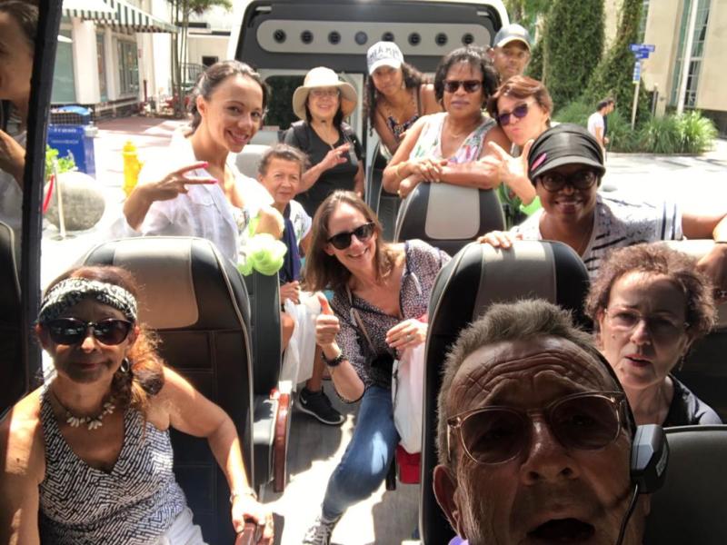 a group of people posing for the camera