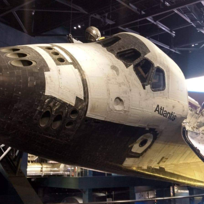 a large air plane on display
