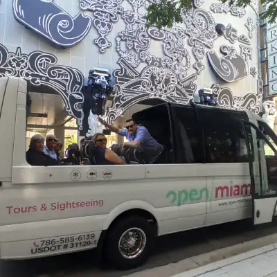 a truck is parked on the side of a road